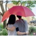 2-Pole Semi-Automatic Couple Umbrella